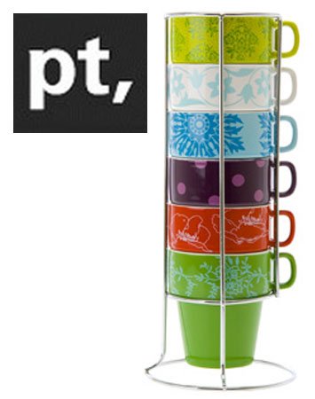 Present Time: Cappuccino Tower Set - Flower Patchwork