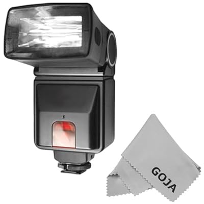 Bower E-TTL Dedicated Flash for 58MM CANON REBEL and EOS Series Cameras including T3i T2i T1i XT XTi XSi 60D 7D + MagicFiber Microfiber Lens Cleaning Cloth