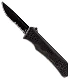 Schrade SCHOTF7BS Out The Front Assisted Opening Partially Serrated Knife, Black