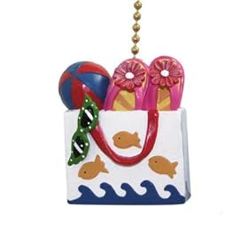 Beach Tote Fish Ceiling Fan Pull Ocean Home Decor
