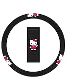 Hello Kitty Sanrio Waving Car Steering Wheel Cover