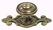 Top Knobs-Britannia Collection M31 Canterbury Knob w/backplate in German Bronze
