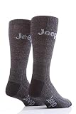 Mens 2 Pair Jeep Multi Terrain Trekking Socks In 3 Colours