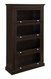 Altra Alton Alley 4 Shelf Barrister Bookcase, Espresso