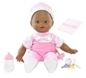 Little Mommy Real Loving Baby Cuddle & Coo Doll (African American) - Pink Velour/White Outfit