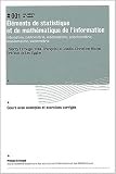 Elements de statistique et de mathematique de l'information