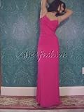 Review   / $3350 New BADGLEY MISCHKA Fuchsia Pink Silk Dress Gown 10