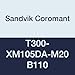 Sandvik Coromant, T300-XM105DA-M20 B110, HSS CoroTap 300 cutting tap with spiral flutes, Right Hand Cut, No Coolant