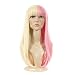 Nicki Minaj Superbass Pink and Blonde Wig | Thick Fringe | Long Straight Style