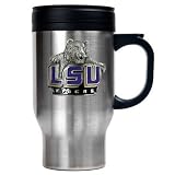 LSU Fighting Tigers 16oz Stainless Steel Travel Mug NCAA College Athletics