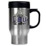 LSU Fighting Tigers 16oz Stainless Steel Travel Mug NCAA College Athletics
