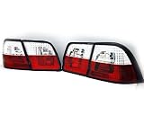 95-96 Nissan Maxima Crystal Red Clear Tail Lights 4Pcs