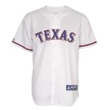 MLB Men's Texas Rangers Home Jersey,White, Small