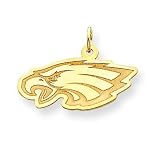14K Philladelphia Eagles Medium Eagles Head Charm