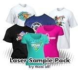 Laser (oil Free) Transfer Paper Sample Pack 8.5 x 11 - 4 sheets of Techniprint 4.0, Laser 1 Opaque, Digi-Trans & Silicone