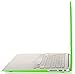 MOSISO Plastic Hard Shell Case & Keyboard Cover Skin Only Compatible with MacBook Air 11 Inch (Models: A1370 & A1465), Spring Green