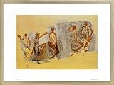 Poster Reproduction encadre(e): Auguste Rodin - Cinq Danceurs (80 x 60cm)