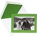Green SWISS DOTS Holiday photomount cards from KATE SPADE sold in 10s