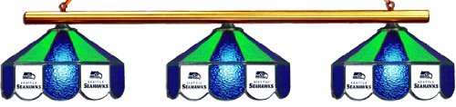 Seattle Seahawks Pool Table Light - Stained Glass Shades