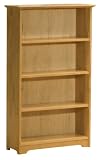 Atlantic Furniture Four Tier Bookcase, Natural Maple