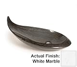 D'Vontz WM-BA673825 Balena Stone Vessel Sink - White Marble