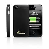 iPhone4/4S対応 薄型バッテリー内蔵ケース QYG-Power 1400mAh FC-8