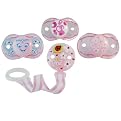 Keep it Kleen Pacifier 3-pk. with Pacifier Holder - Pink