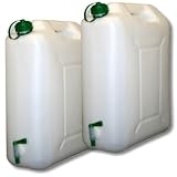 2x Wasserkanister Trinkwasser Kanister 20L + Hahn