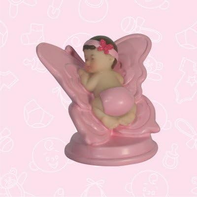 Butterfly Baby Shower Baby Sleeping On Butterfly Favors (Set of 12)