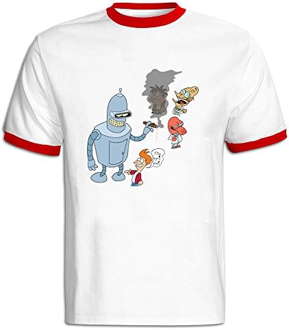 Stammer Futurama Men's Contrasting Thread T Shirts Unique Style