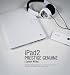 ZENUS iPad 2 Leather Case 'Prestige' Carbon Folder Series - White