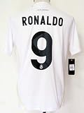 Real Madrid home 09/10 # 9 Ronaldo size L soccer jersey