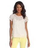 Joie Womens Beiden Eyelet On Voile Short Sleeve Top