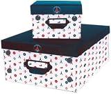 Set de 2 boites pliables PSG