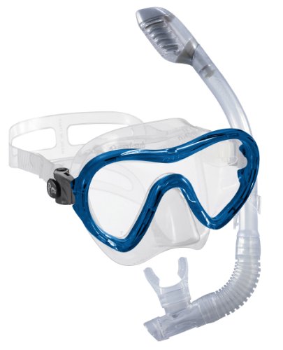 CRESSI Kinder Tauchset Kinder (Maske + 100% dry Schnorchel) Sky + Dry, blau Preisvergleich