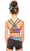 TumbleWear Big Girl's Groovy Flowers Sportsbra