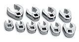 SK 4508 SuperKrome 10 Piece 3/8-Inch Drive 3/8-Inch to 1-Inch Flare Nut Crowfoot Wrench Set