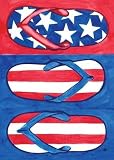 Toland Patriotic Flip Flops Flag