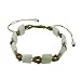 Strength Bracelet with Green Jade and Gold Cord