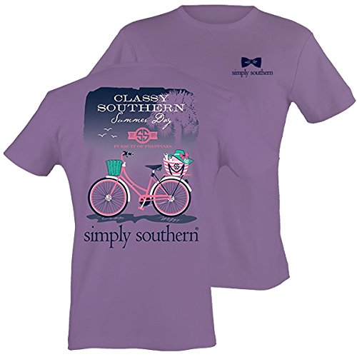 Simply Southern Preppy T-Shirt - Bike Amethyst