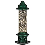 Brome 1024 Squirrel Buster Plus Wild Bird Feeder with Cardinal Perch Ring by Brome