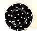 Polka Dots Serving Platter Color: Black