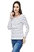 Bearsland Maternity Women Striped Long Sleeves Maternity Nursing Top,Black/White,Medium