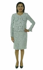 Acrylic/Polyester/Tweed/Viscose  Dress