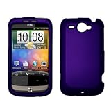 HTC Wildfire G8 GSM Purple Rubberized Hard Cover Crystal Case