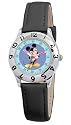 Disney Kinder-Armbanduhr Disney Mickey Mouse Lernuhr schwarz Leder 0803C009D817S006