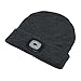 BEAMie Hat with Built-in Rechargeable LED Head Lights (Charcoal)