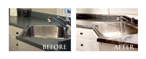Giani Liquid Granite Bombay Black kitchen bathroom Faux Finish Countertop Paint Kit painting treatment -The LOOK of GRANITE without the HIGH price tag
