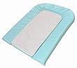 Candide - 151025 - Matelas � Langer PVC avec �ponge Pressionn�e + 1 �ponge - Bleu / �cru
