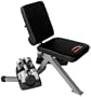 Bayou Fitness Adjustable Dumbbell Bench with Dumbbells (Two 25-Pounds)